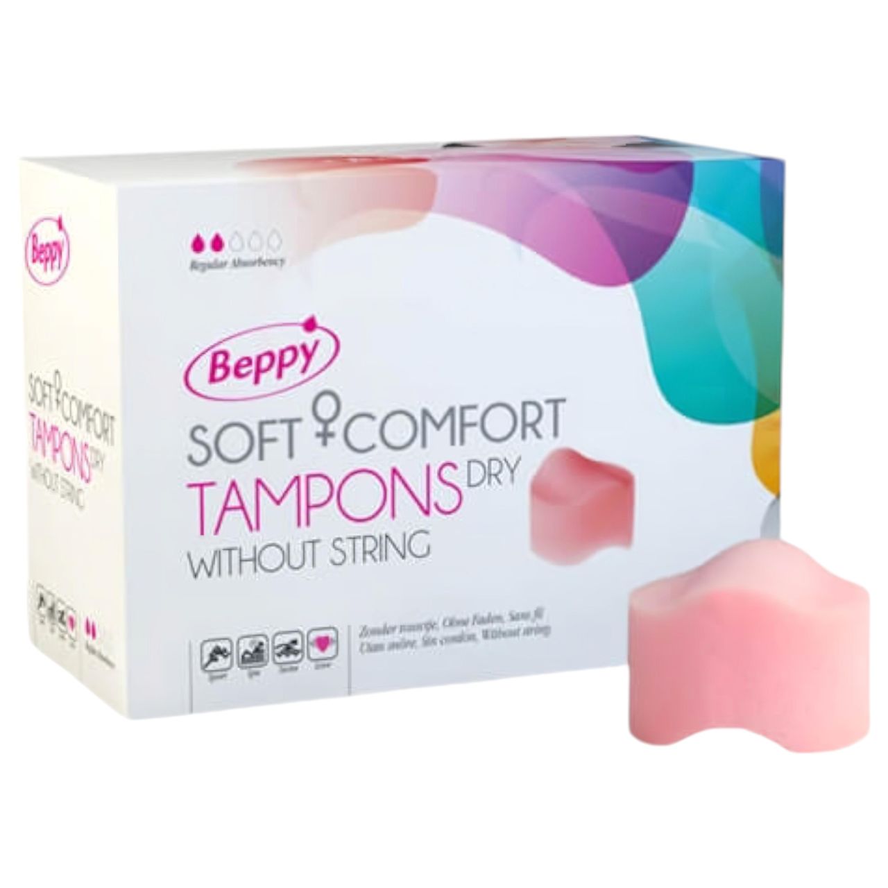Beppy - tampon menstruáció idejére intim aktushoz (8 db) - száraz Beppy - tampon menstruáció idejére intim aktushoz (8 db) - száraz