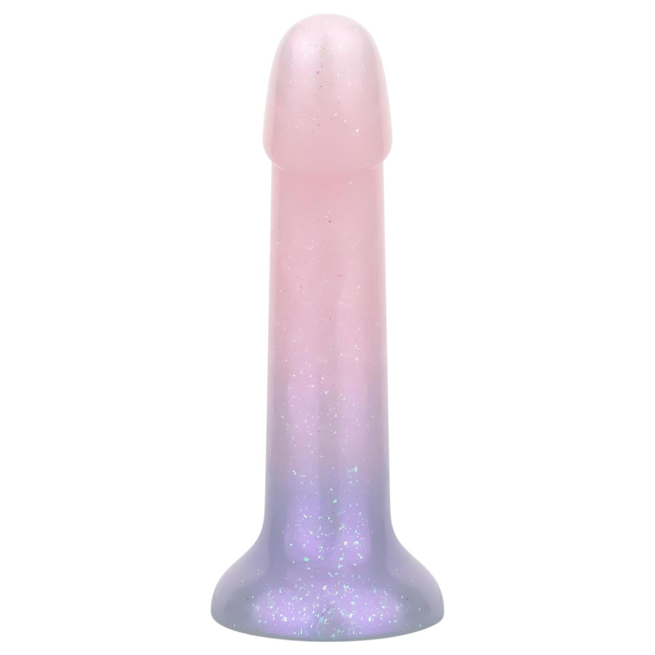 EasyToys Mermaid - csillámos dildó - 15 cm (pink)