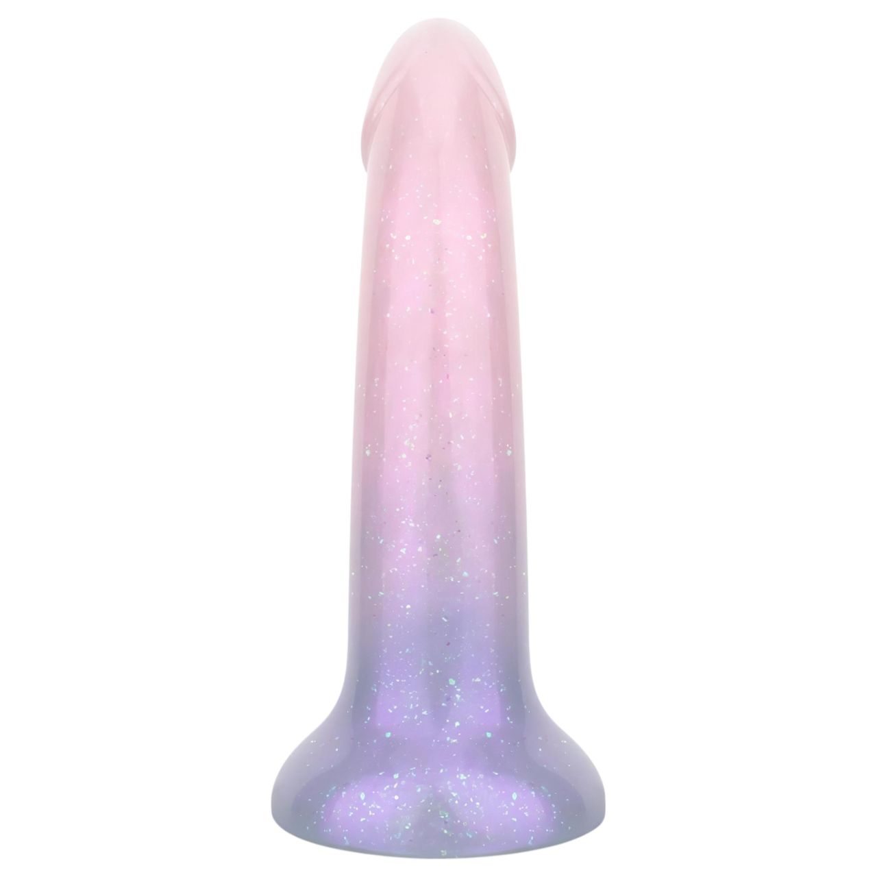 EasyToys Mermaid - csillámos dildó - 15 cm (pink)