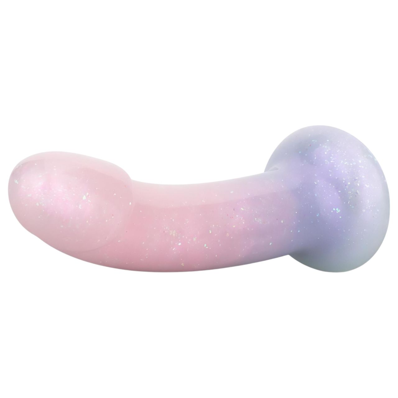 EasyToys Mermaid - csillámos dildó - 15 cm (pink)