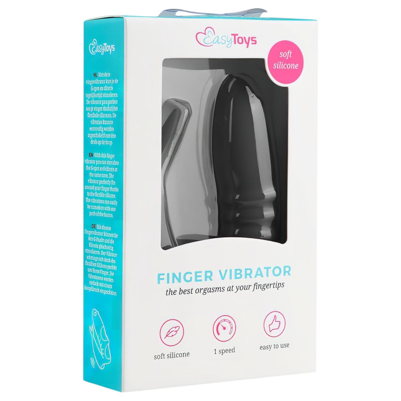 EasyToys Finger - 2in1 ujjvibrátor (fekete)