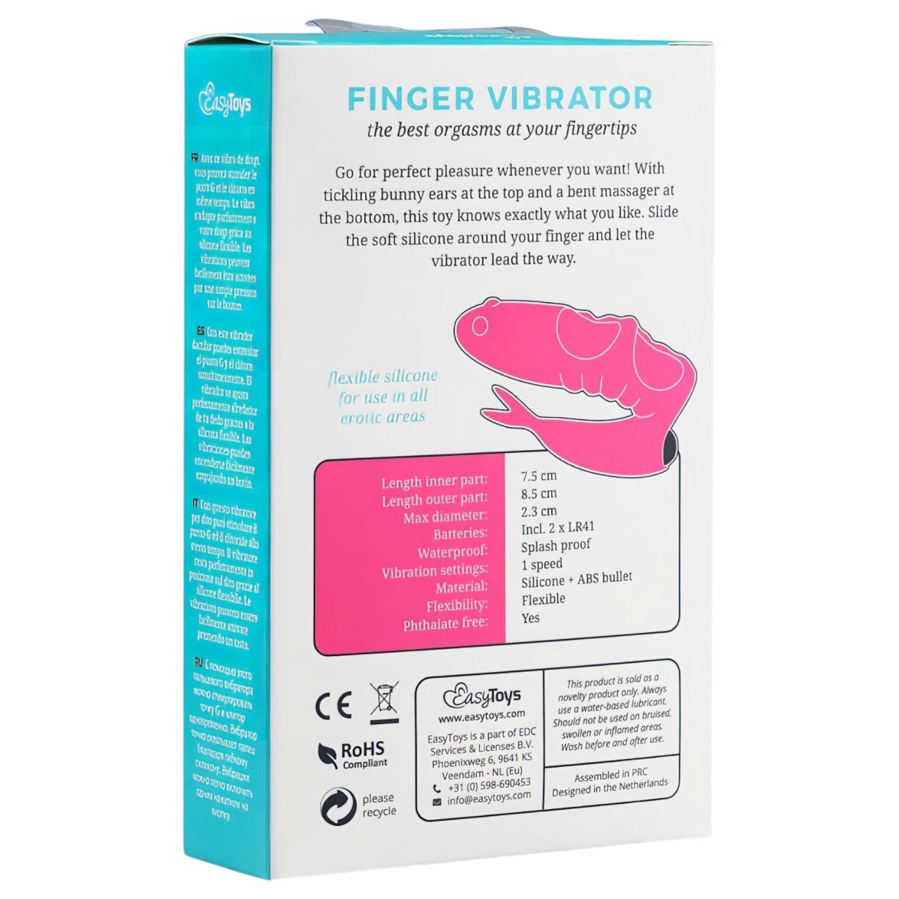 EasyToys Finger - 2in1 ujjvibrátor (fekete)