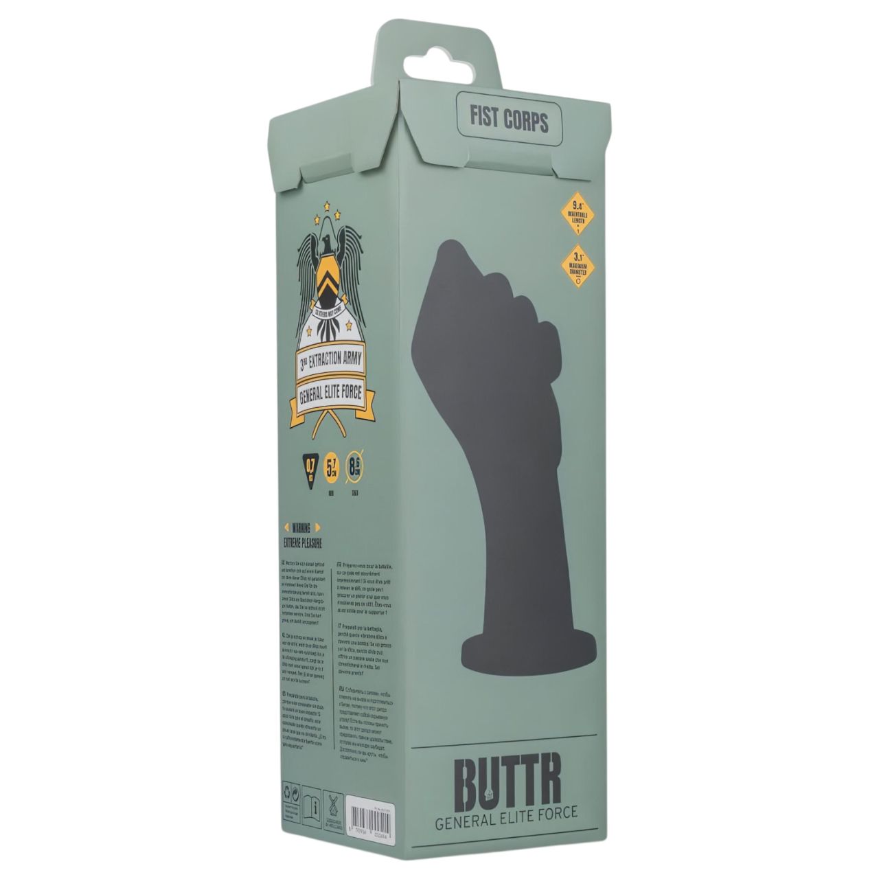 BUTTR Fist Corps - fisting dildó (fekete) BUTTR Fist Corps - fisting dildó (fekete)
