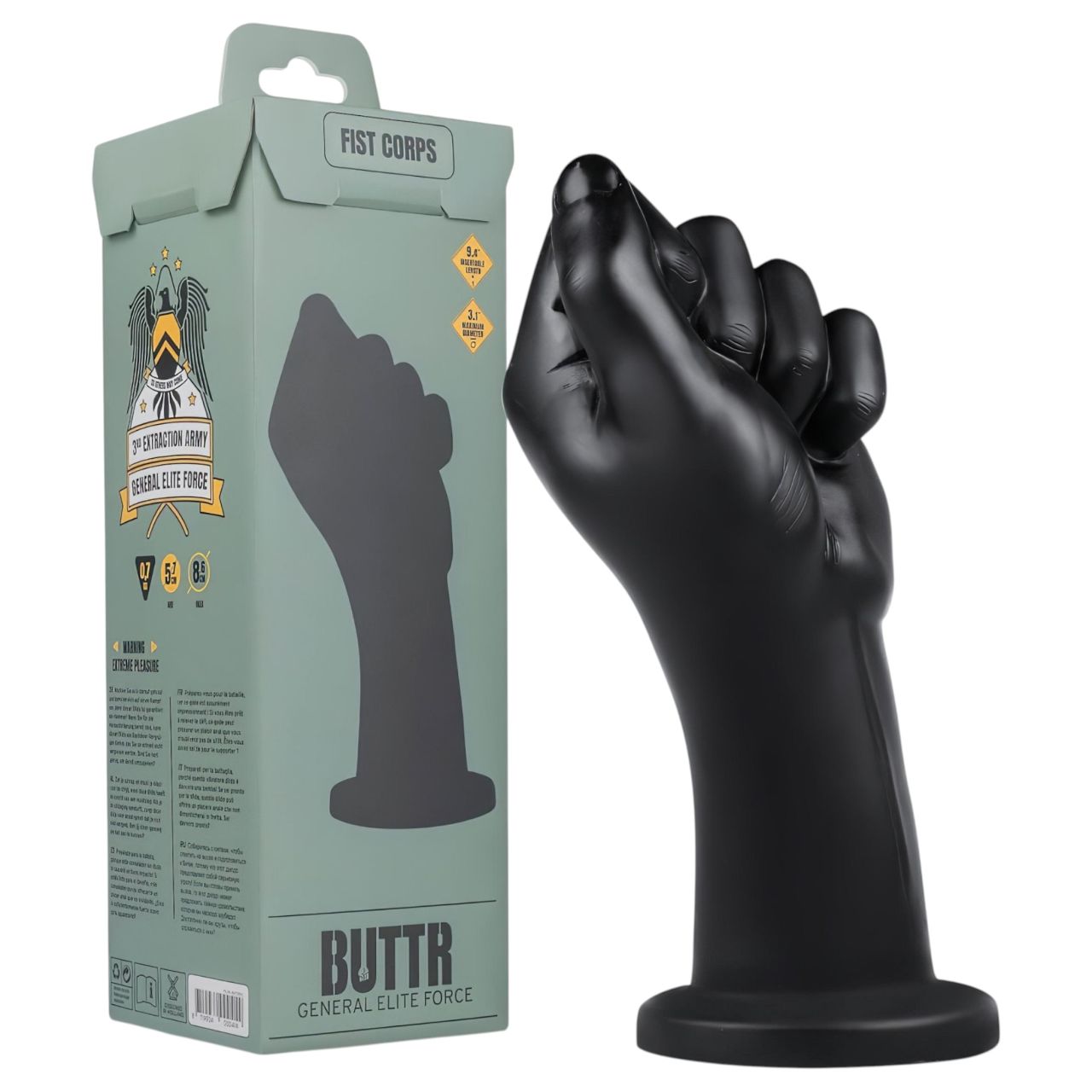 BUTTR Fist Corps - fisting dildó (fekete) BUTTR Fist Corps - fisting dildó (fekete)