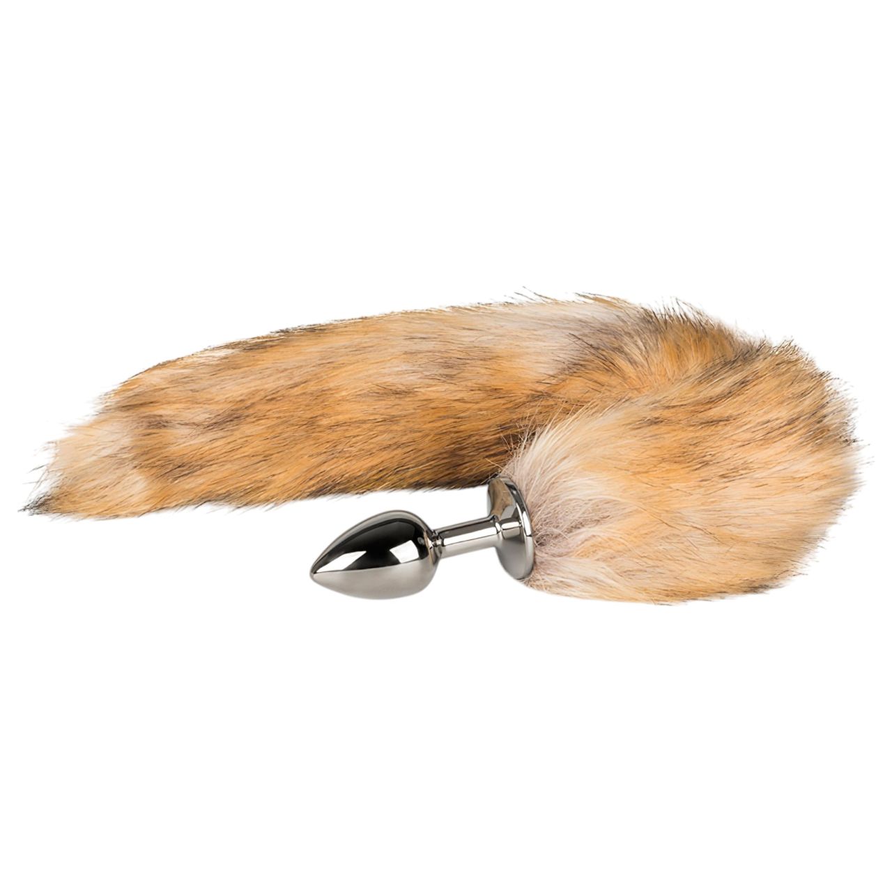 EasyToys Fox NO1 - fém anál plug rókafarokkal (ezüst-vörös) EasyToys Fox NO1 - fém anál plug rókafarokkal (ezüst-vörös)