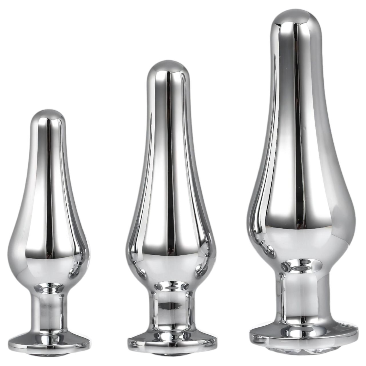 Gleaming Love - anál csúcs plug szett (ezüst, 3 részes) Gleaming Love - anál csúcs plug szett (ezüst, 3 részes)