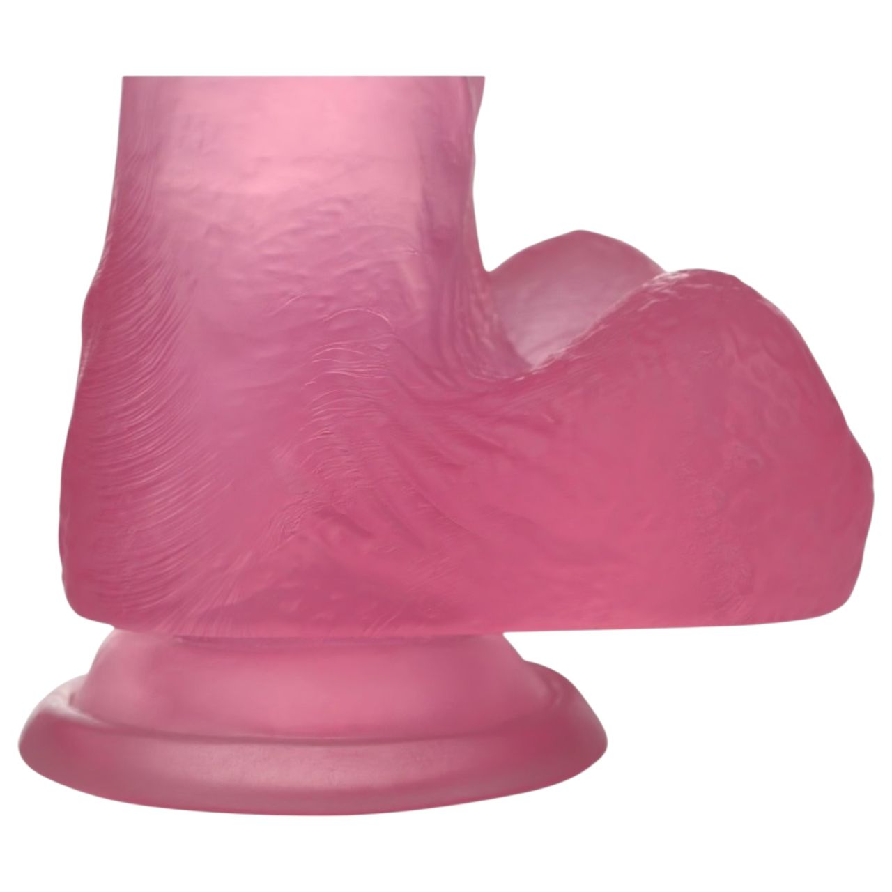 Lovetoy Jelly Studs - tapadókorongos dildó - 15 cm (pink)