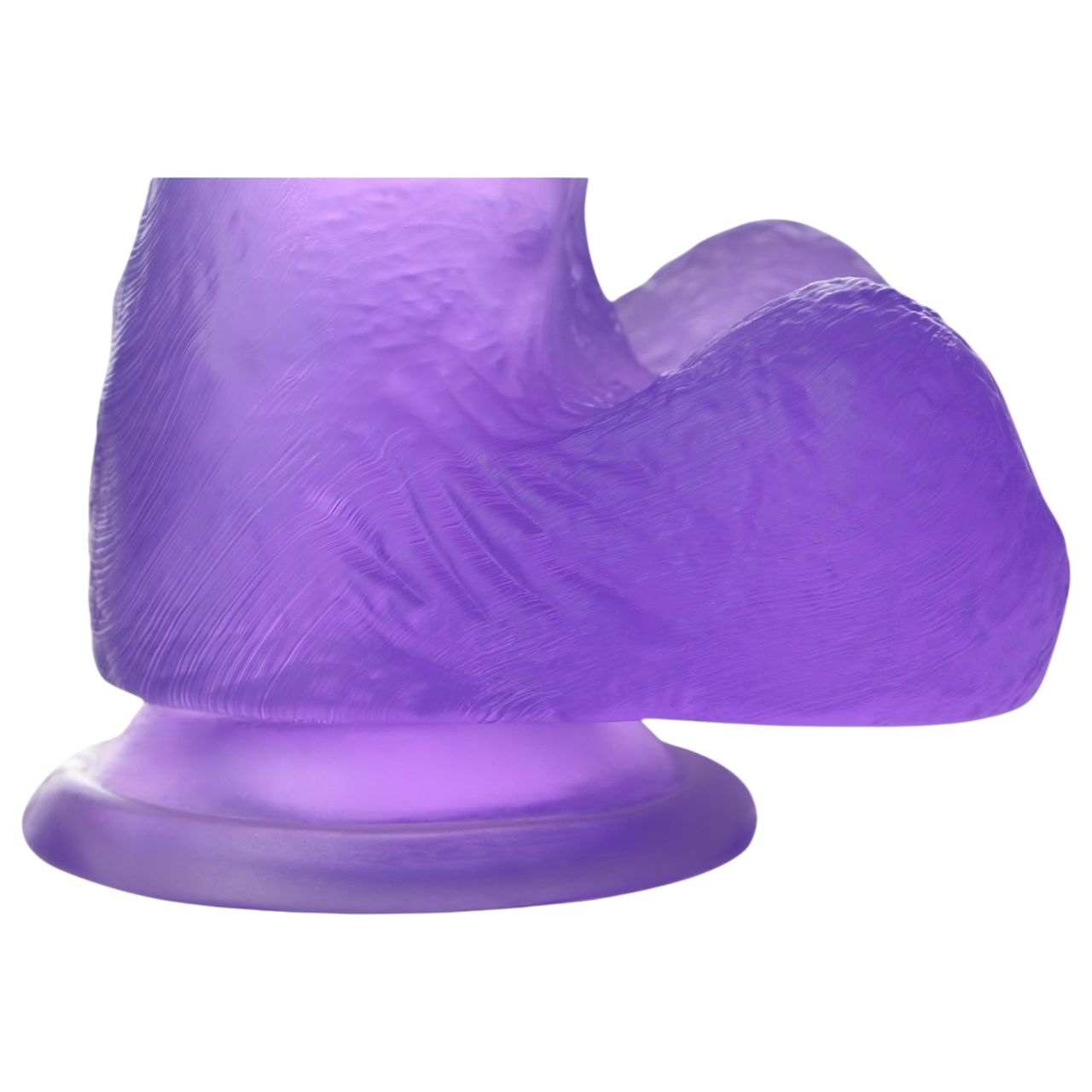Lovetoy Jelly Studs - tapadókorongos dildó - 15 cm (lila)