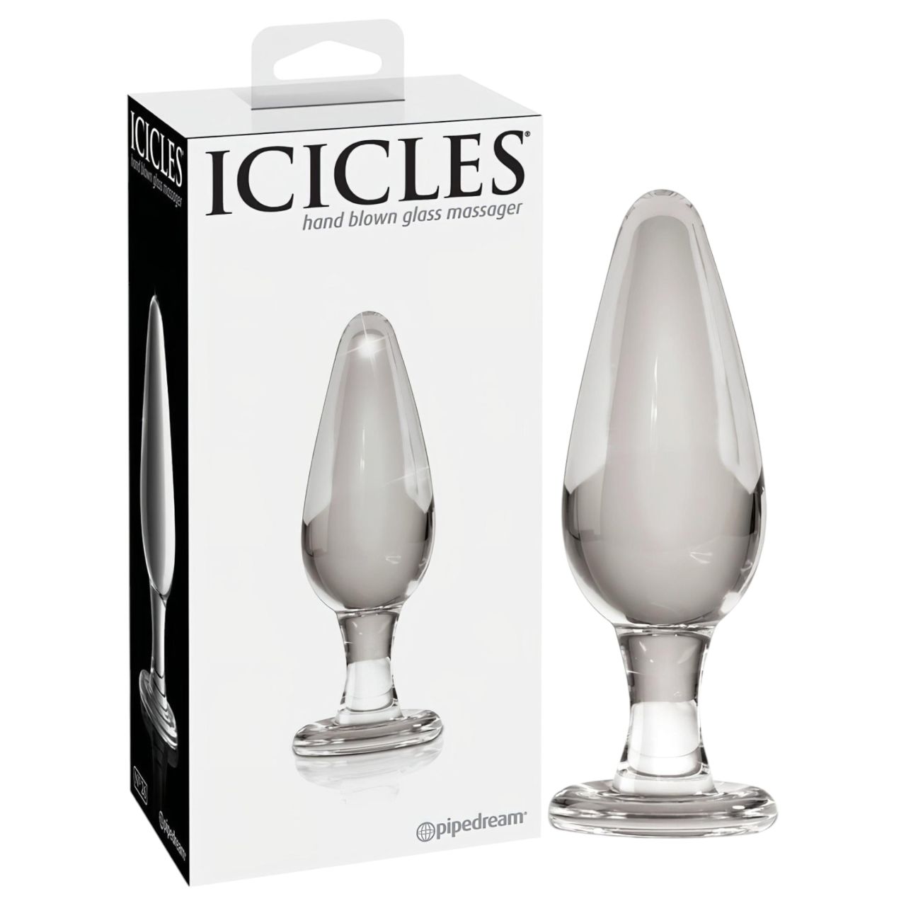 Icicles No. 26 - kúpos, üveg anál plug (átlátszó) Icicles No. 26 - kúpos, üveg anál plug (átlátszó)