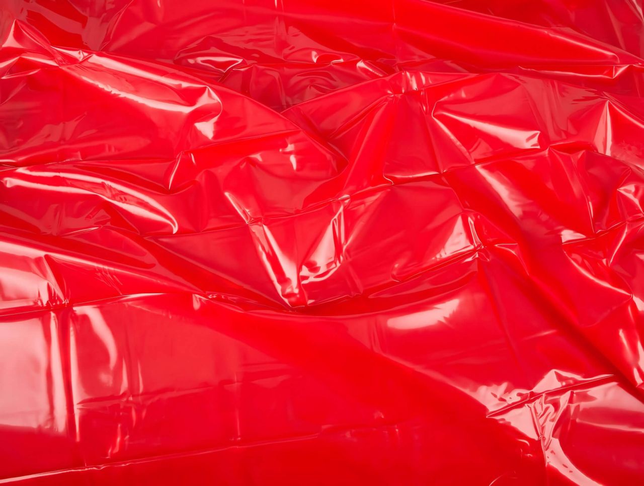 Fetish - lakk lepedő - 200 × 220 cm (piros)