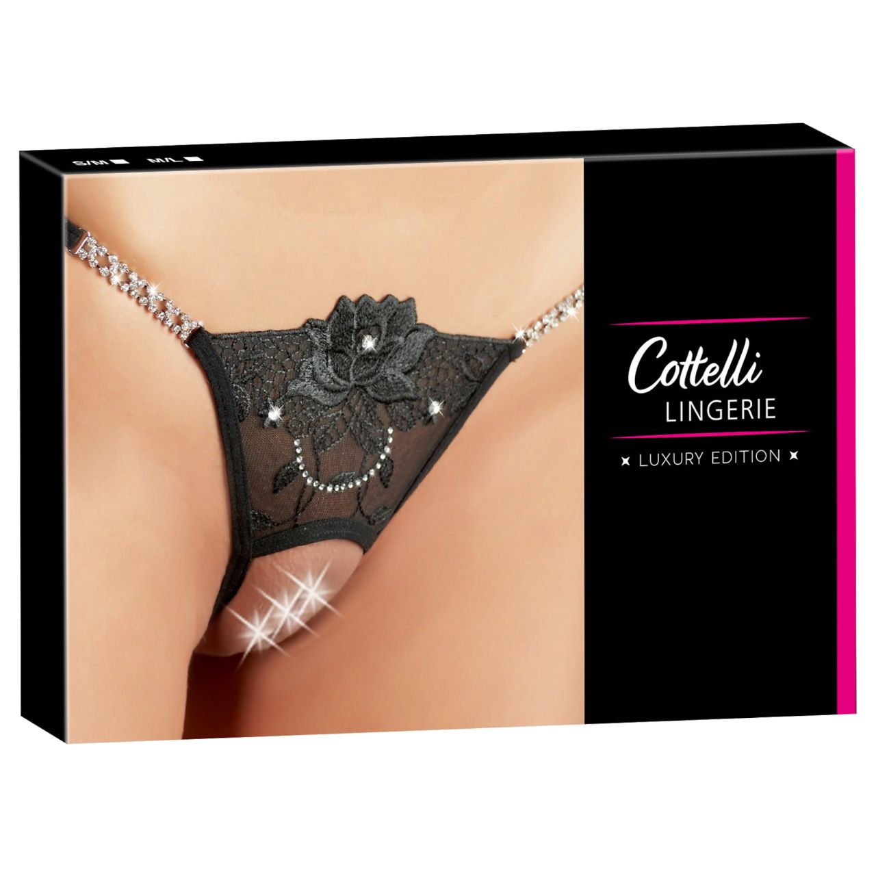 Cottelli - csillogó virág - nyitott tanga Cottelli - csillogó virág - nyitott tanga