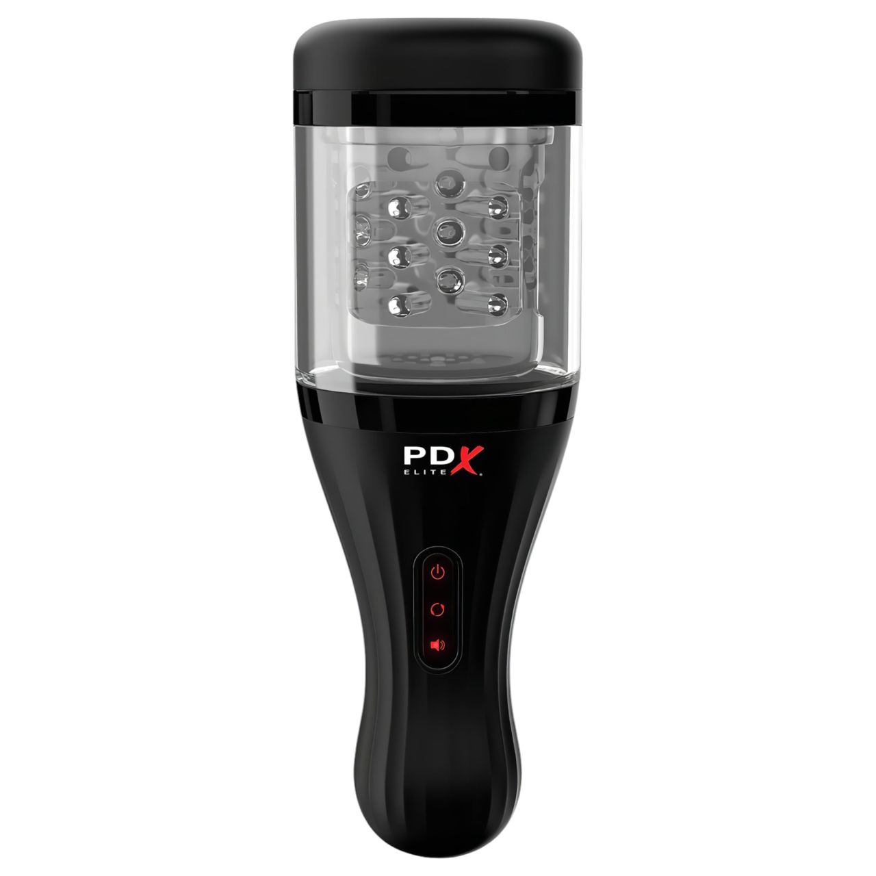 PDX Elite Rotobator - művagina (átlátszó-fekete)