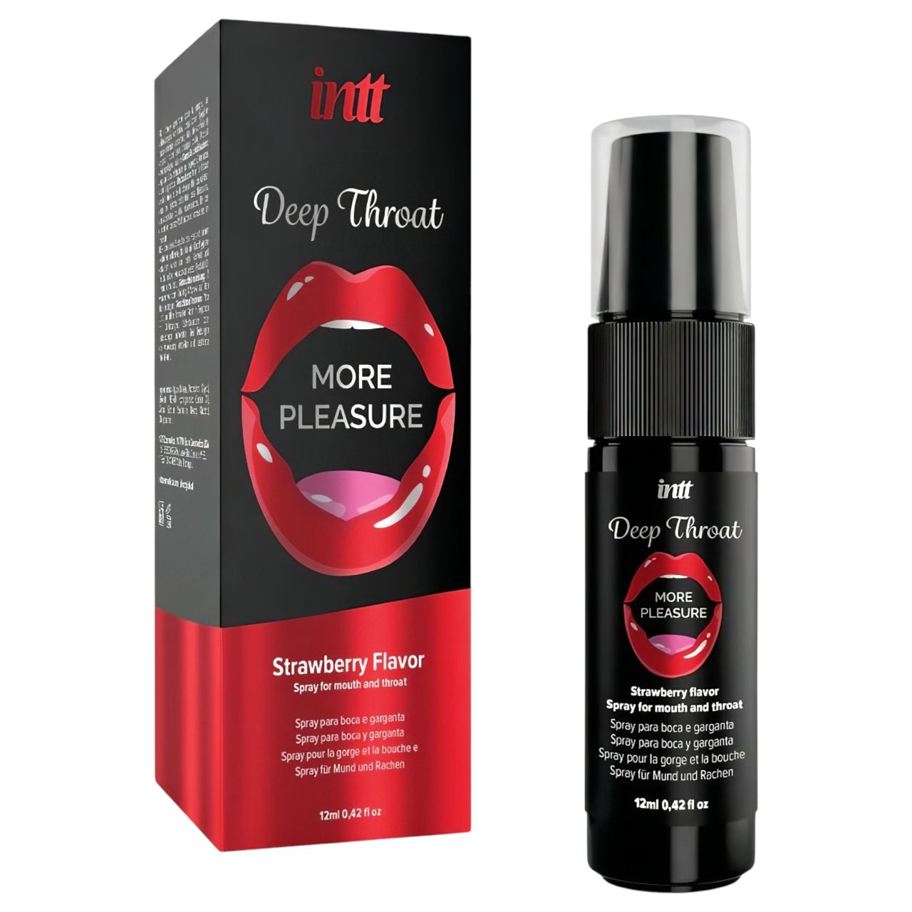 intt Deep Throat - mélytorok spray - eper (12ml) intt Deep Throat - mélytorok spray - eper (12ml)