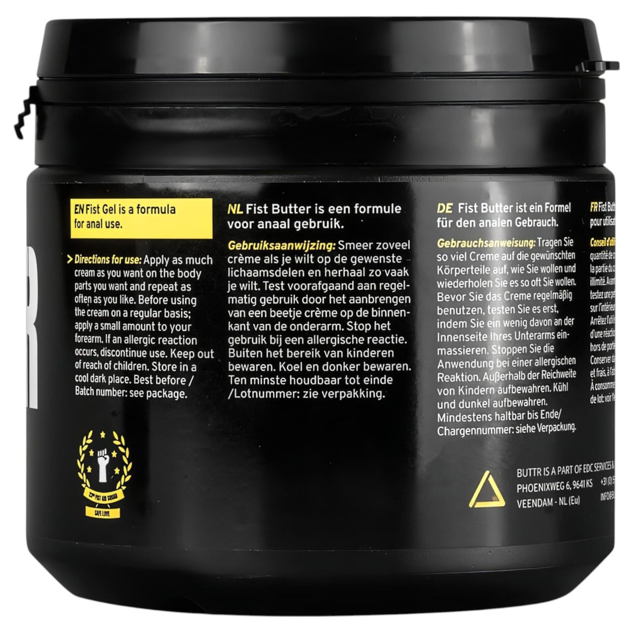 BUTTR Fisting Butter - anális öklöző síkosító vaj (500 ml)