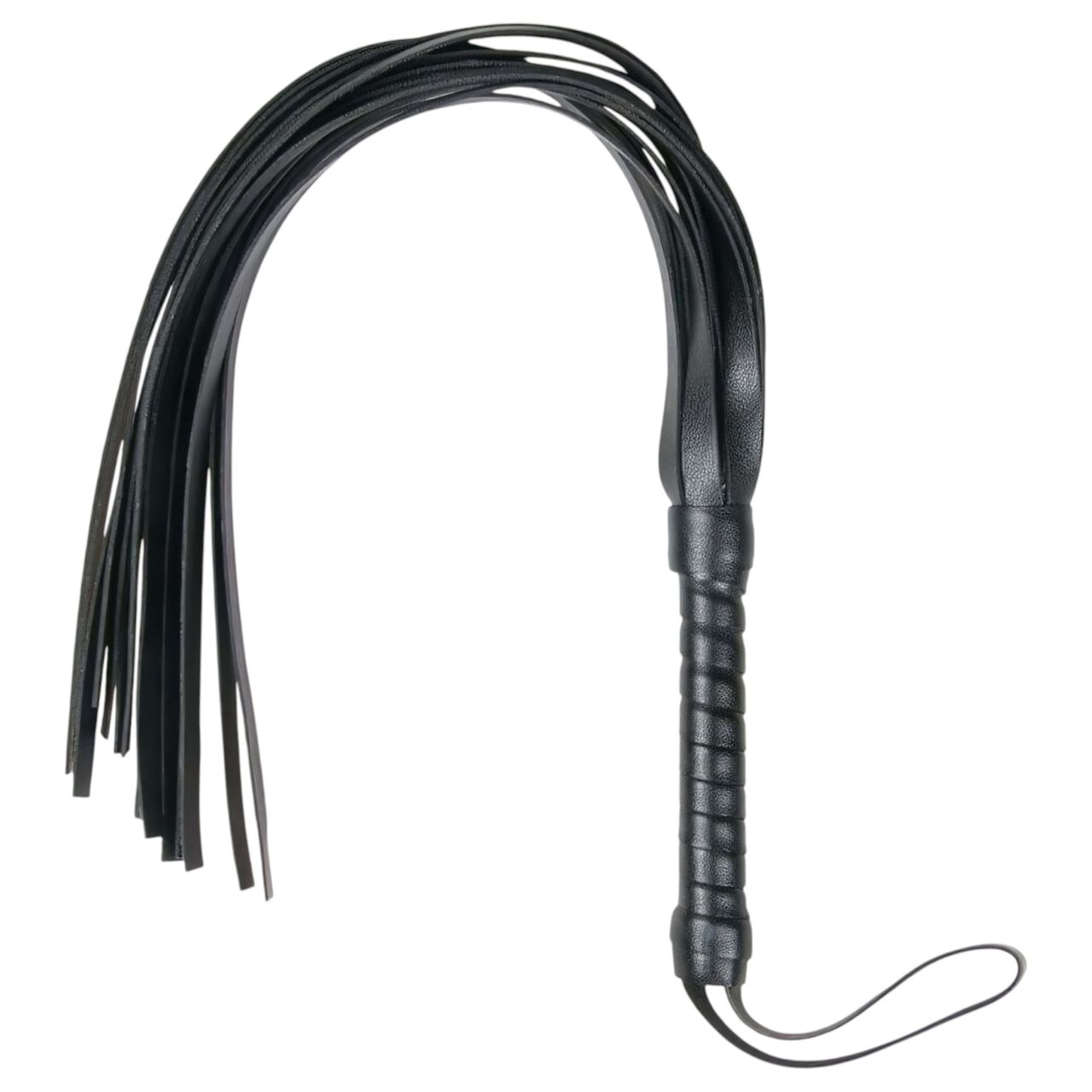 EasyToys Flogger - puha műbőr BDSM korbács (fekete) EasyToys Flogger - puha műbőr BDSM korbács (fekete)