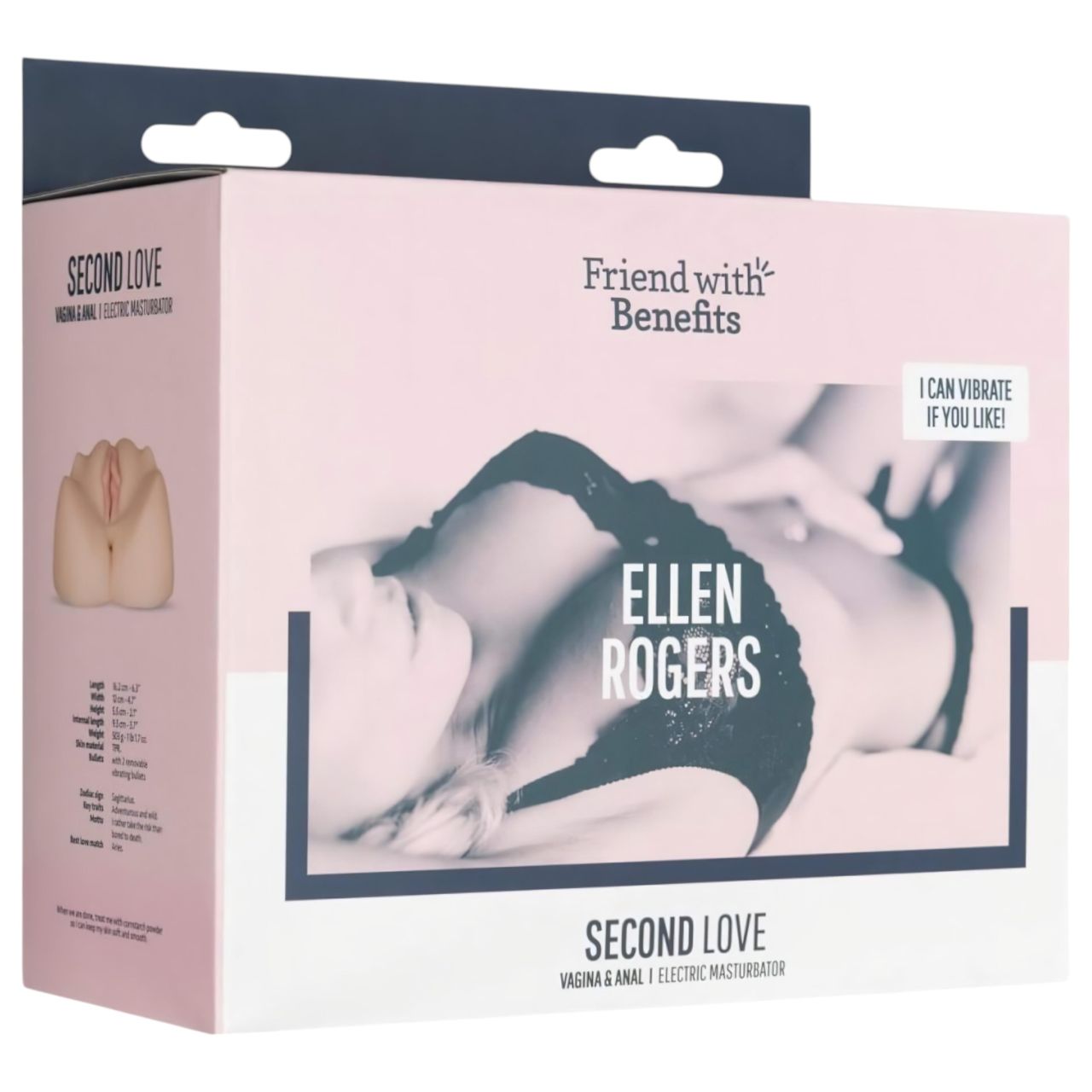 FWB - Ellen Rogers műpunci és popsi vibrátorral (testszínű)