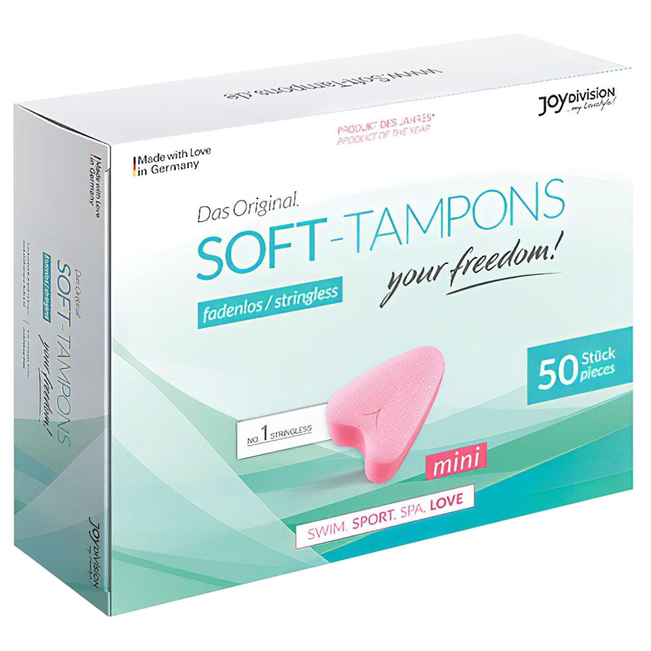 Joydivision Soft-Tampons mini - fonál nélküli tampon (50 db) Joydivision Soft-Tampons mini - fonál nélküli tampon (50 db)