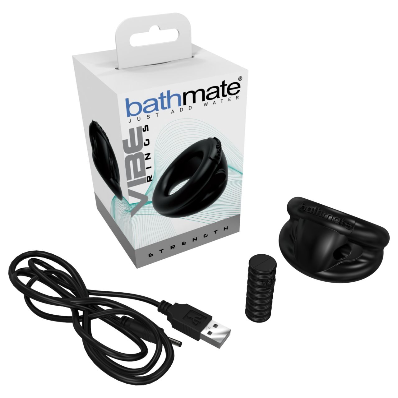 Bathmate Vibe Ring Strength - akkus vibrációs péniszgyűrű (fekete) Bathmate Vibe Ring Strength - akkus vibrációs péniszgyűrű (fekete)