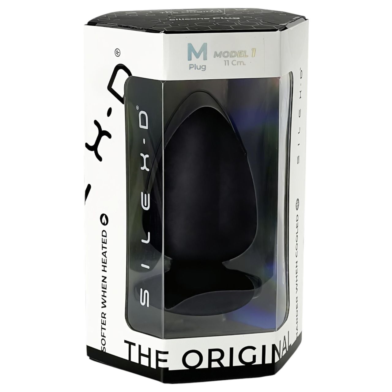 / Silexd M - alakítható anál plug - 11 cm (fekete) / Silexd M - alakítható anál plug - 11 cm (fekete)