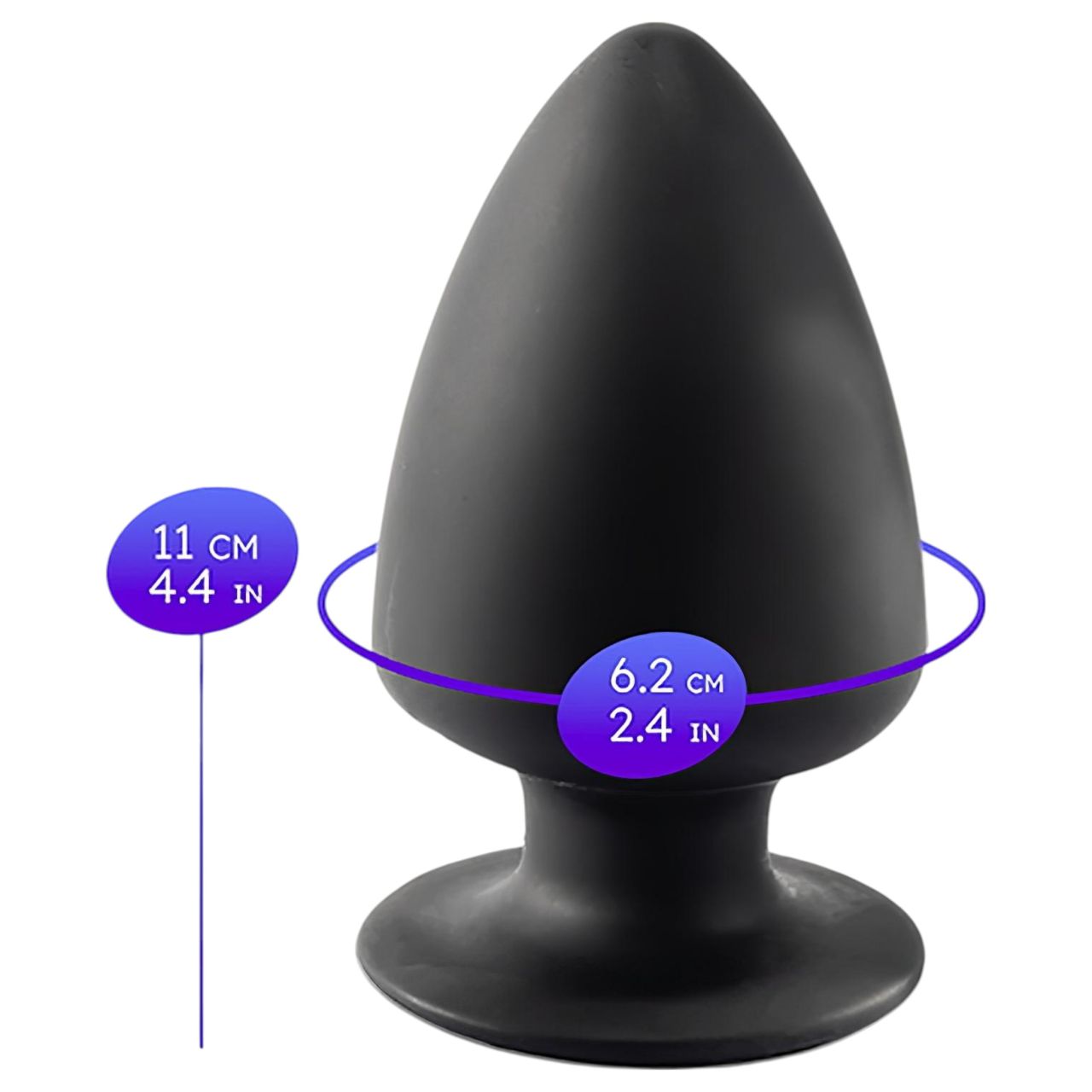 / Silexd M - alakítható anál plug - 11 cm (fekete) / Silexd M - alakítható anál plug - 11 cm (fekete)