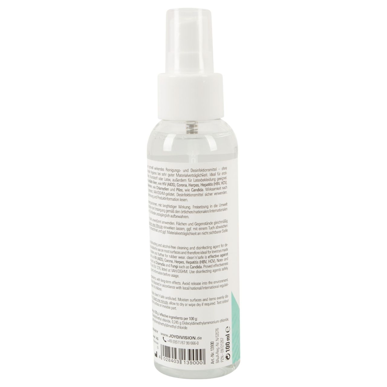 JoyDivision Clean Safe - fertőtlenítő és tisztító spray (100 ml)
