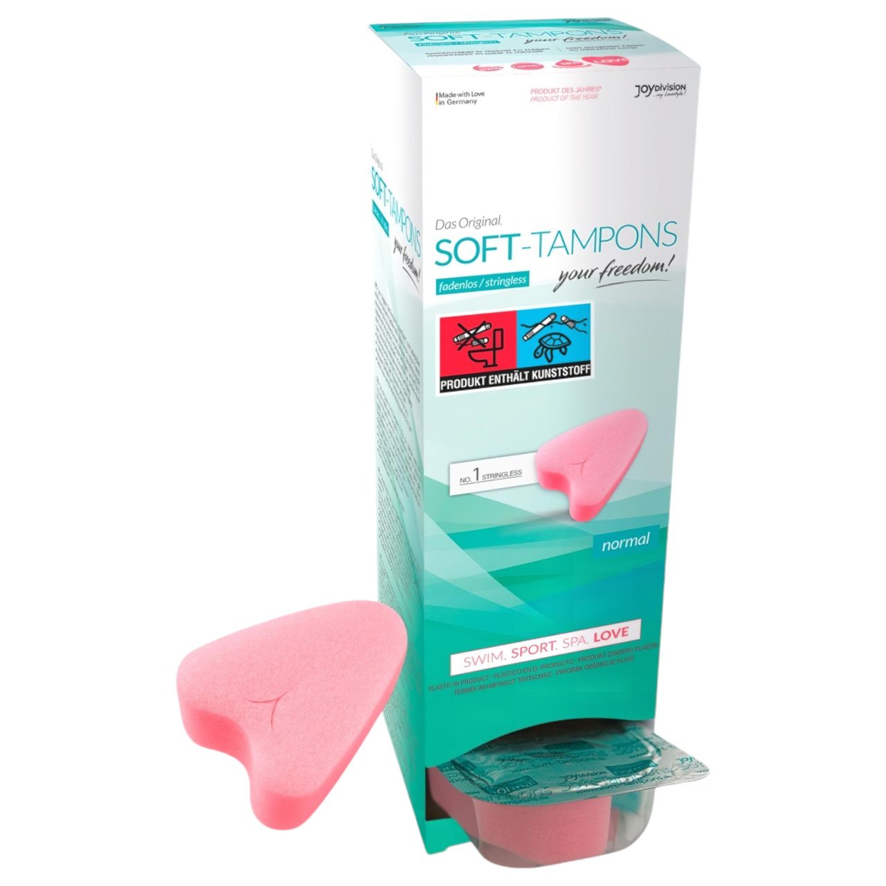 JoyDivision Soft-Tampons - zsinór nélküli puha tampon (10 db) JoyDivision Soft-Tampons - zsinór nélküli puha tampon (10 db)