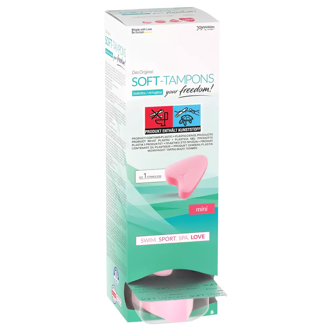 JoyDivision Soft-Tampons - zsinór nélküli mini puha tampon (10 db) JoyDivision Soft-Tampons - zsinór nélküli mini puha tampon (10 db)