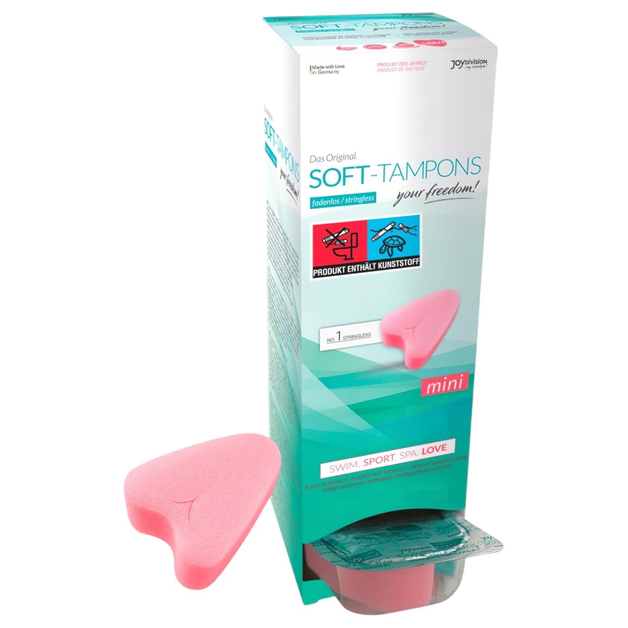 JoyDivision Soft-Tampons - zsinór nélküli mini puha tampon (10 db) JoyDivision Soft-Tampons - zsinór nélküli mini puha tampon (10 db)