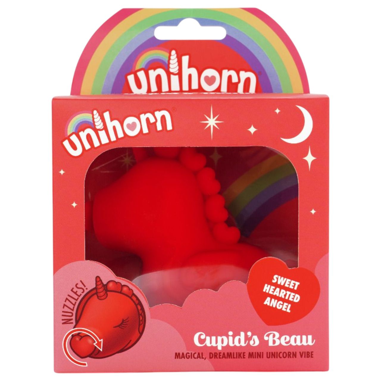 Unihorn Cupid's Beau - akkus unikornis csiklóizgató (piros) Unihorn Cupid's Beau - akkus unikornis csiklóizgató (piros)