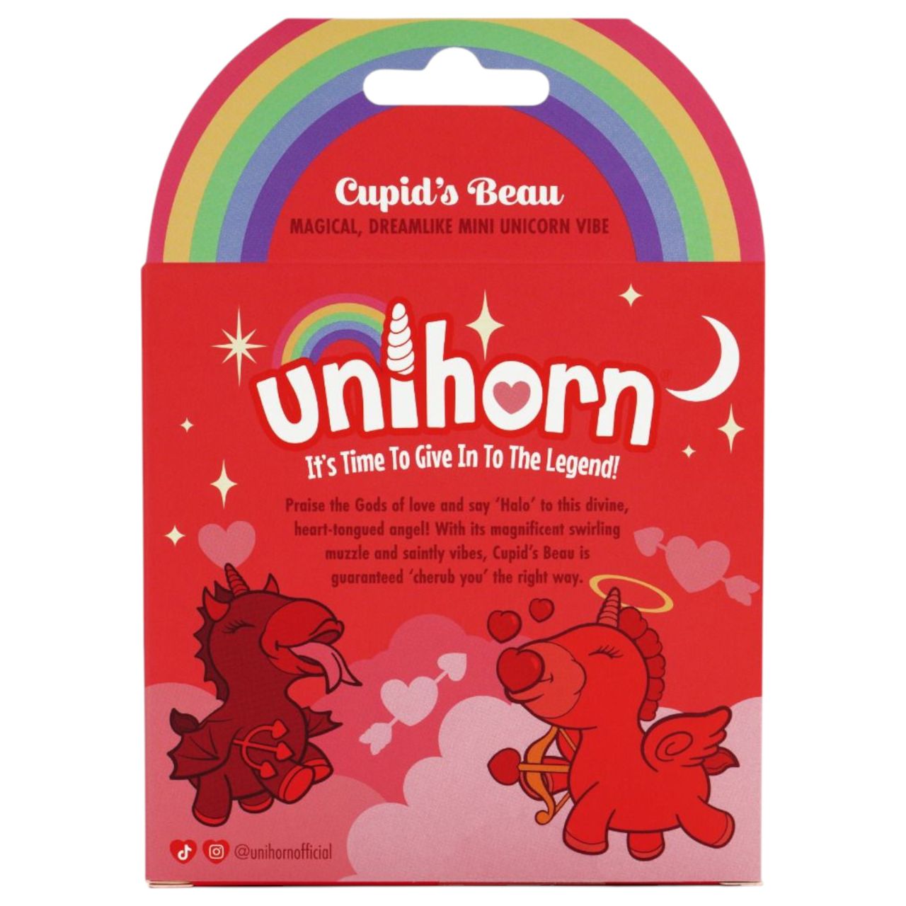 Unihorn Cupid's Beau - akkus unikornis csiklóizgató (piros) Unihorn Cupid's Beau - akkus unikornis csiklóizgató (piros)