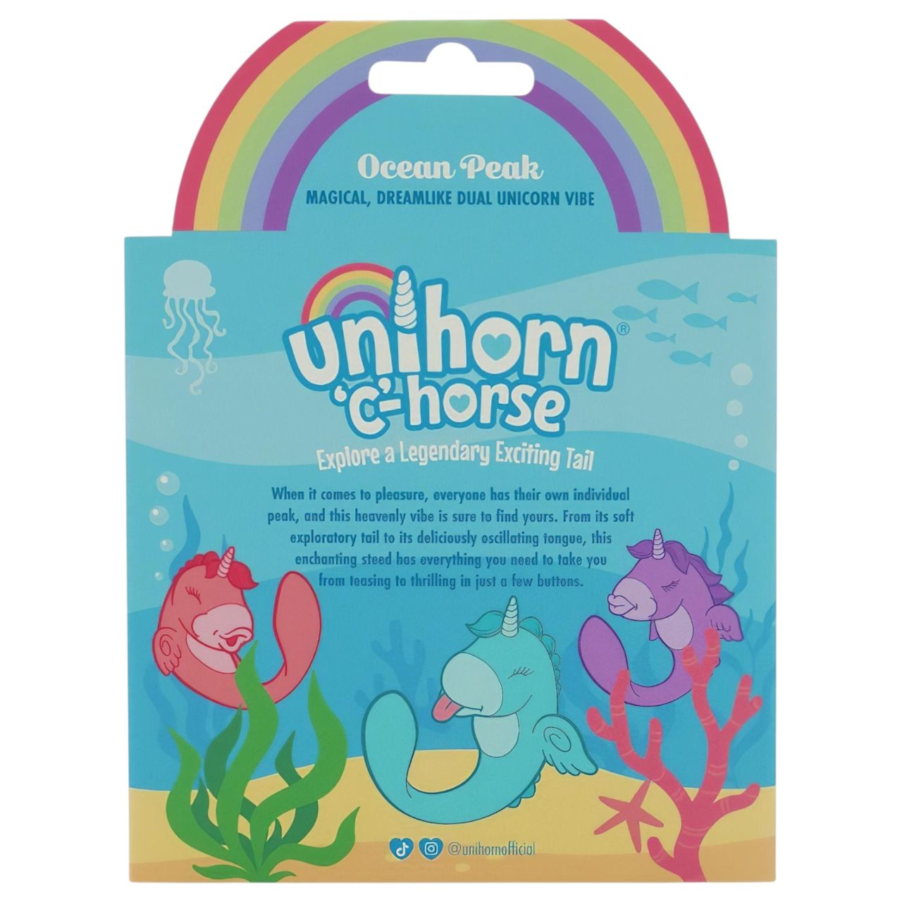 Unihorn C-Horse - G-pont és csiklóizgató vibrátor (türkiz) Unihorn C-Horse - G-pont és csiklóizgató vibrátor (türkiz)