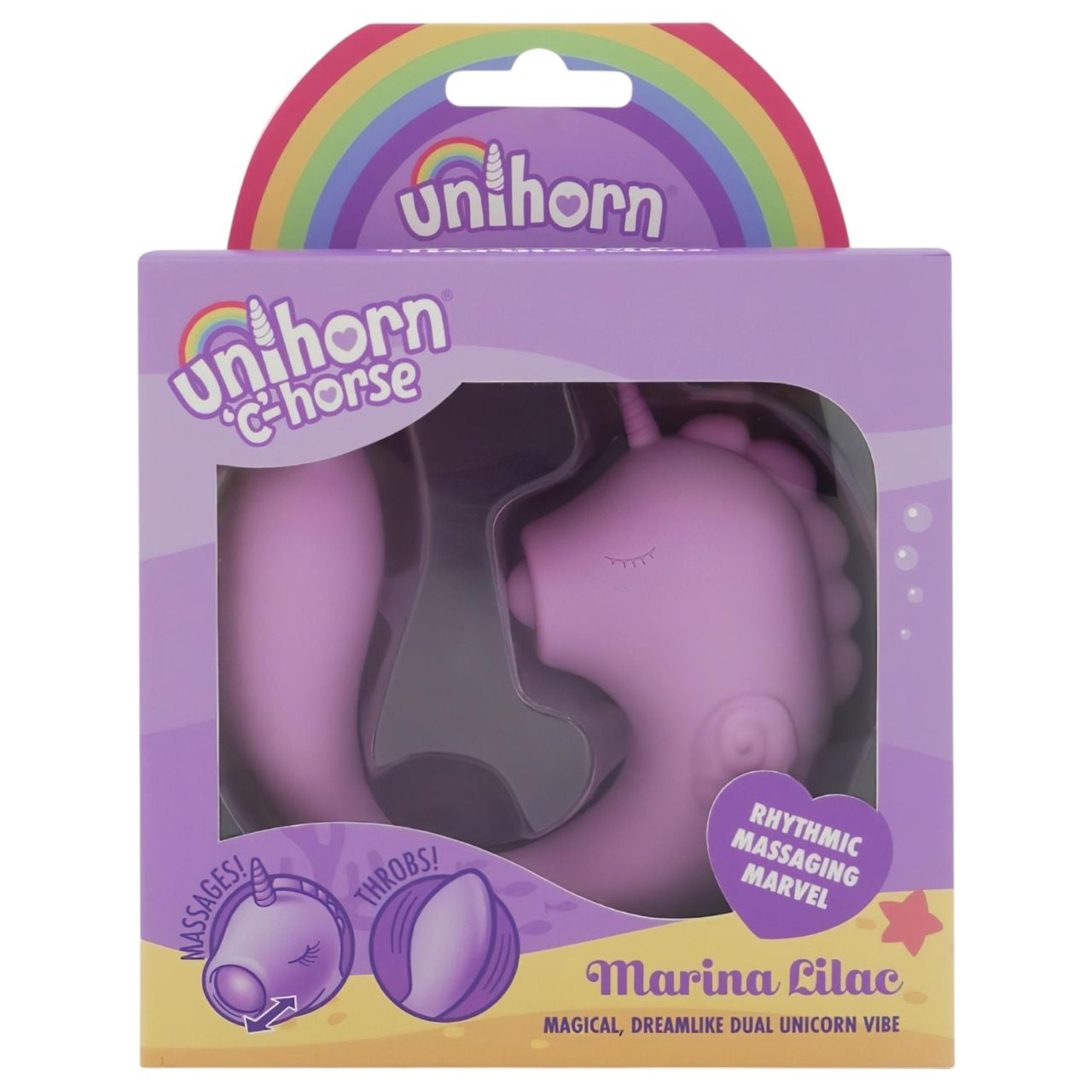 Unihorn C-Horse - G-pont és csiklóizgató vibrátor (lila) Unihorn C-Horse - G-pont és csiklóizgató vibrátor (lila)