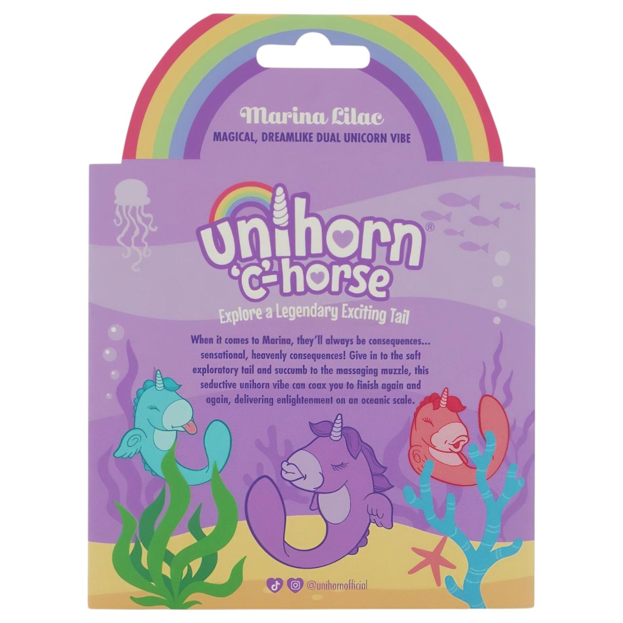 Unihorn C-Horse - G-pont és csiklóizgató vibrátor (lila) Unihorn C-Horse - G-pont és csiklóizgató vibrátor (lila)