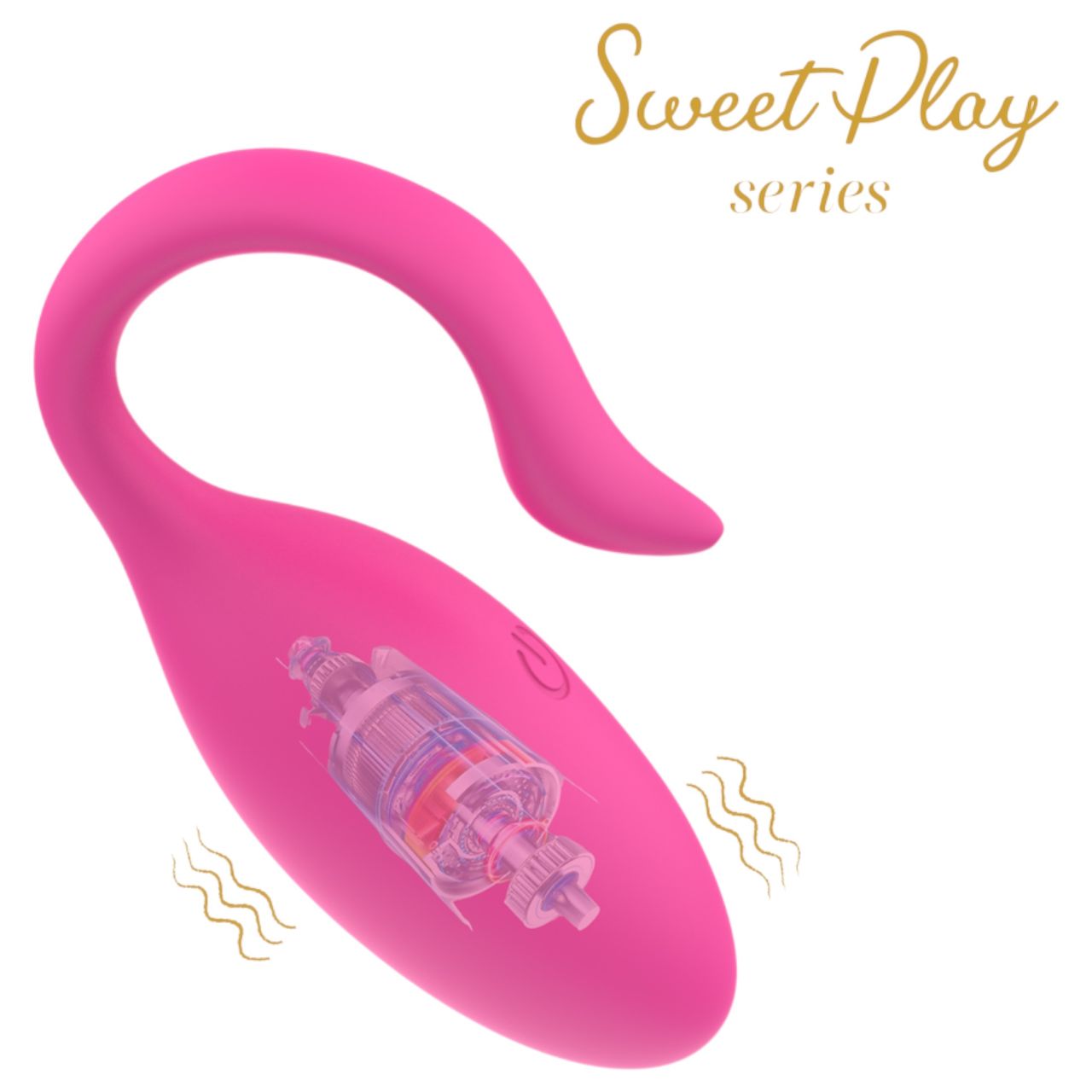 Sweet Play - hordható App-vezérelt vibrációs tojás (pink)