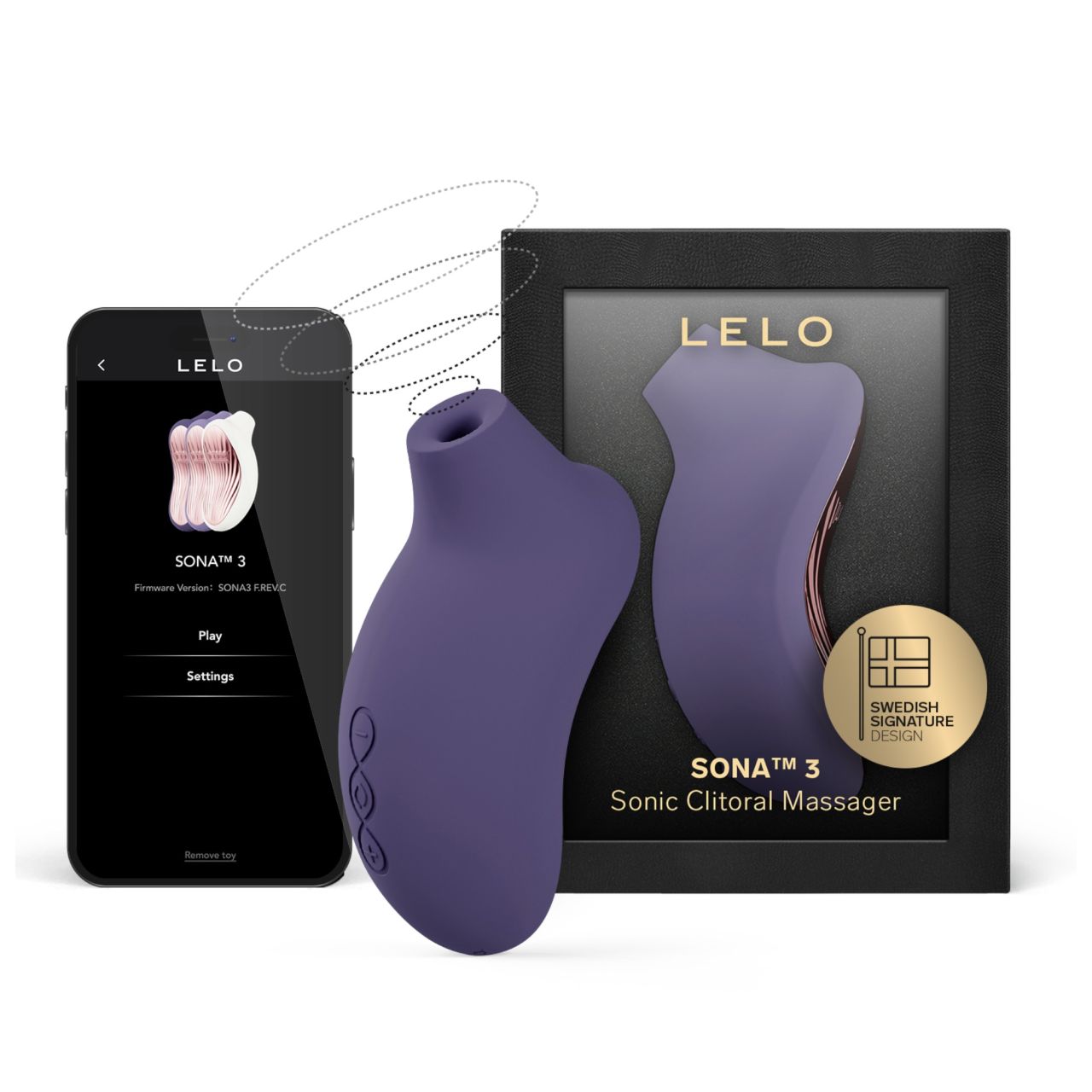 LELO Sona 3 - hanghullámos csiklóizgató (lila) LELO Sona 3 - hanghullámos csiklóizgató (lila)