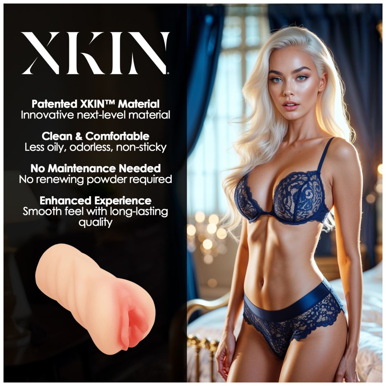 XKIN Desire Alessia - élethű műpunci maszturbátor (testszínű) XKIN Desire Alessia - élethű műpunci maszturbátor (testszínű)
