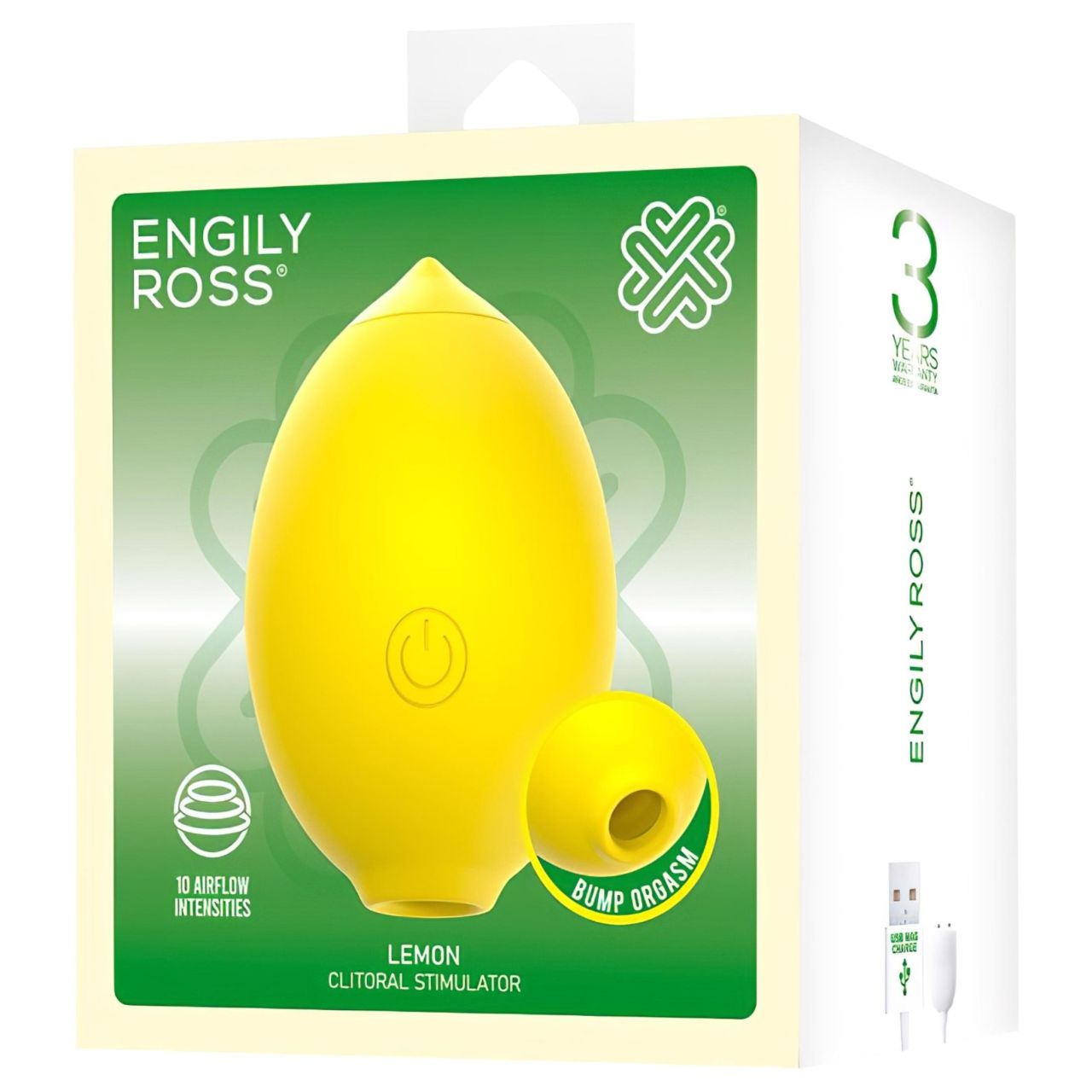 Engily Ross Lemon - citrom léghullámos csiklóizgató (sárga)