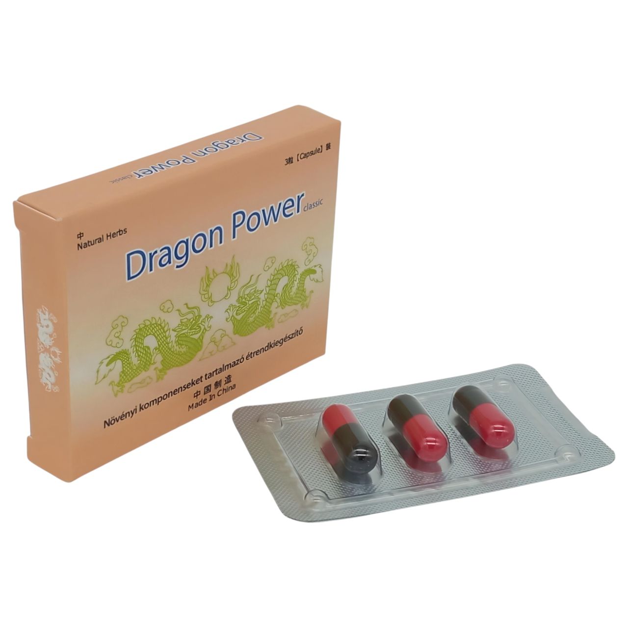 Dragon Power - étrend kiegészítő kapszula férfiaknak (3db)