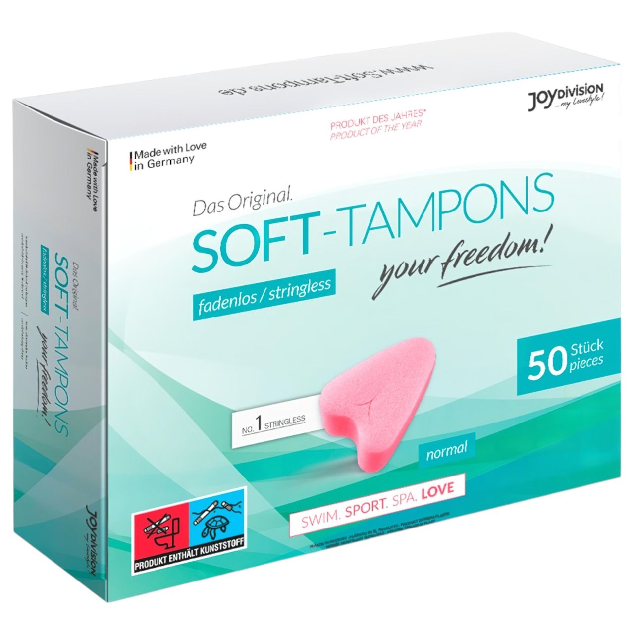 JoyDivision Soft-Tampons - zsinór nélküli puha tampon (50 db)