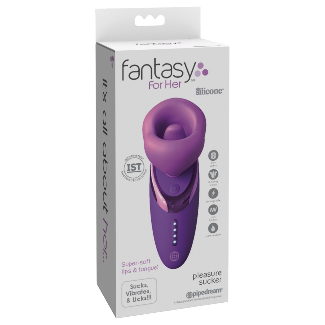 Pipedream - Fantasy For Her - nyaló szívó vibrátor (lila)