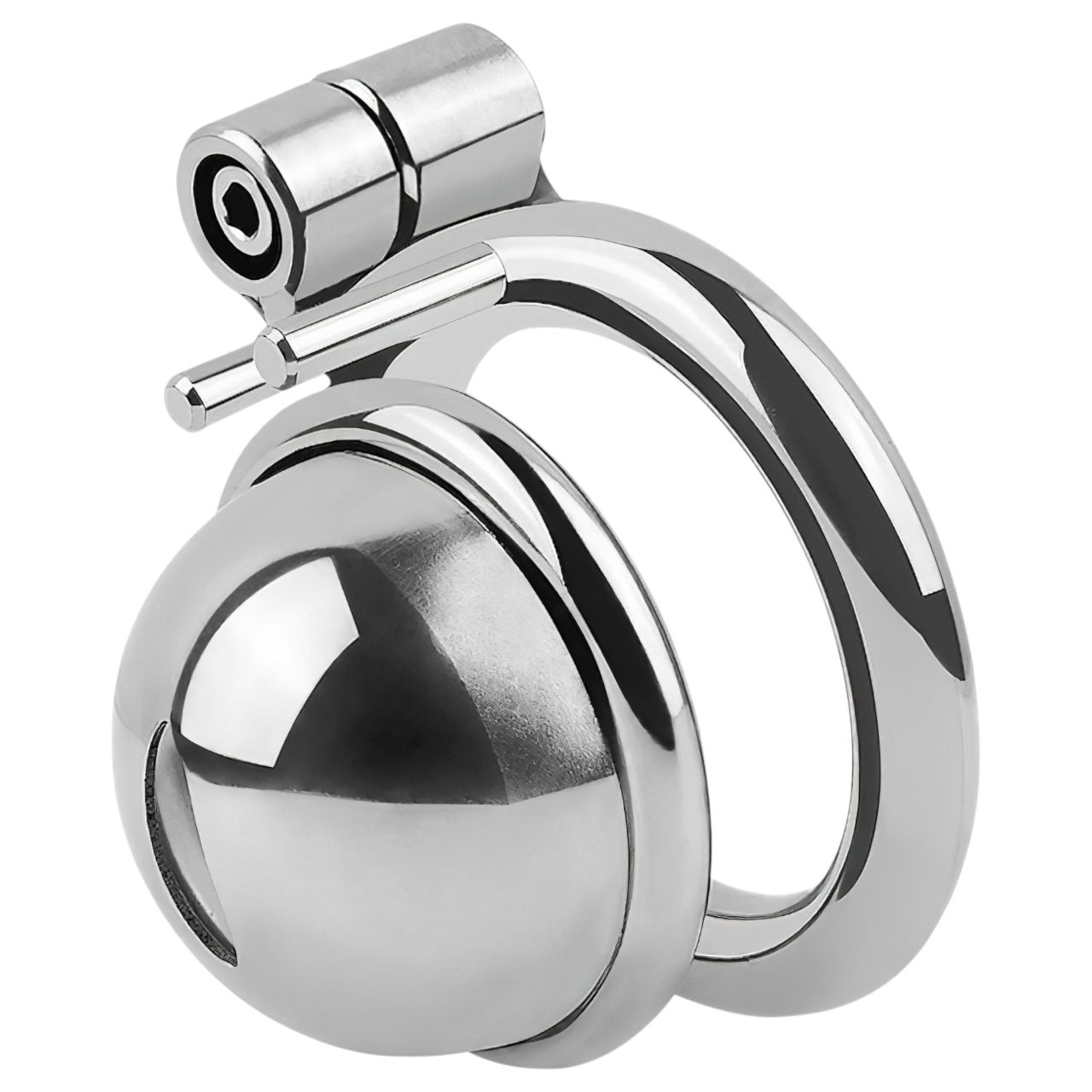 fetish collection - mini péniszketrec 3 cserélhető heregyűrűvel (ezüst)
