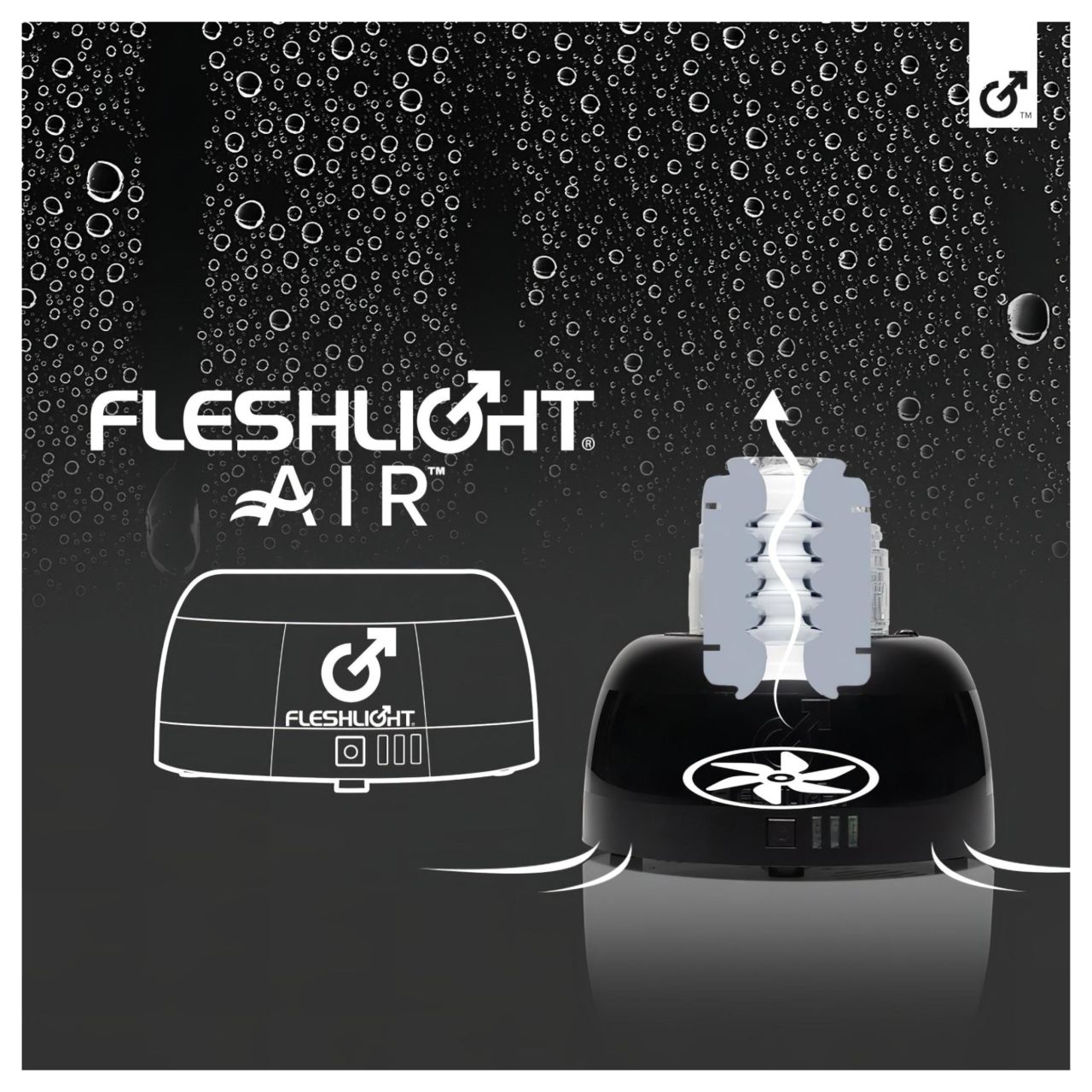 Fleshlight Air - automata maszturbátor szárító (fekete) Fleshlight Air - automata maszturbátor szárító (fekete)