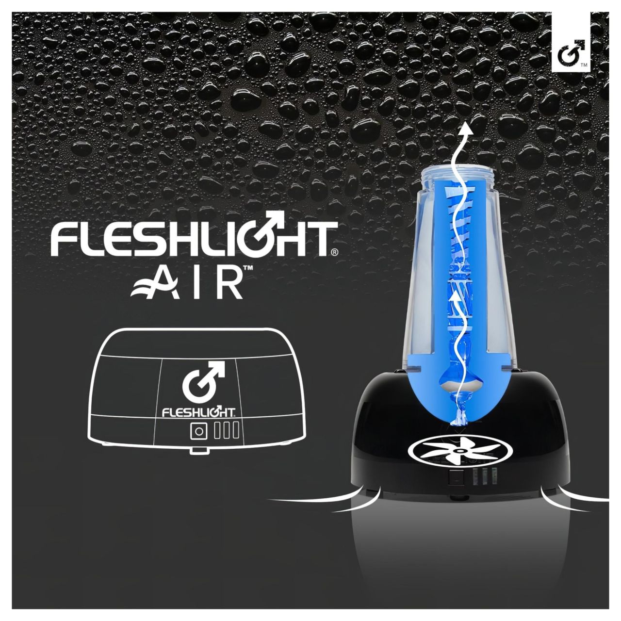 Fleshlight Air - automata maszturbátor szárító (fekete) Fleshlight Air - automata maszturbátor szárító (fekete)