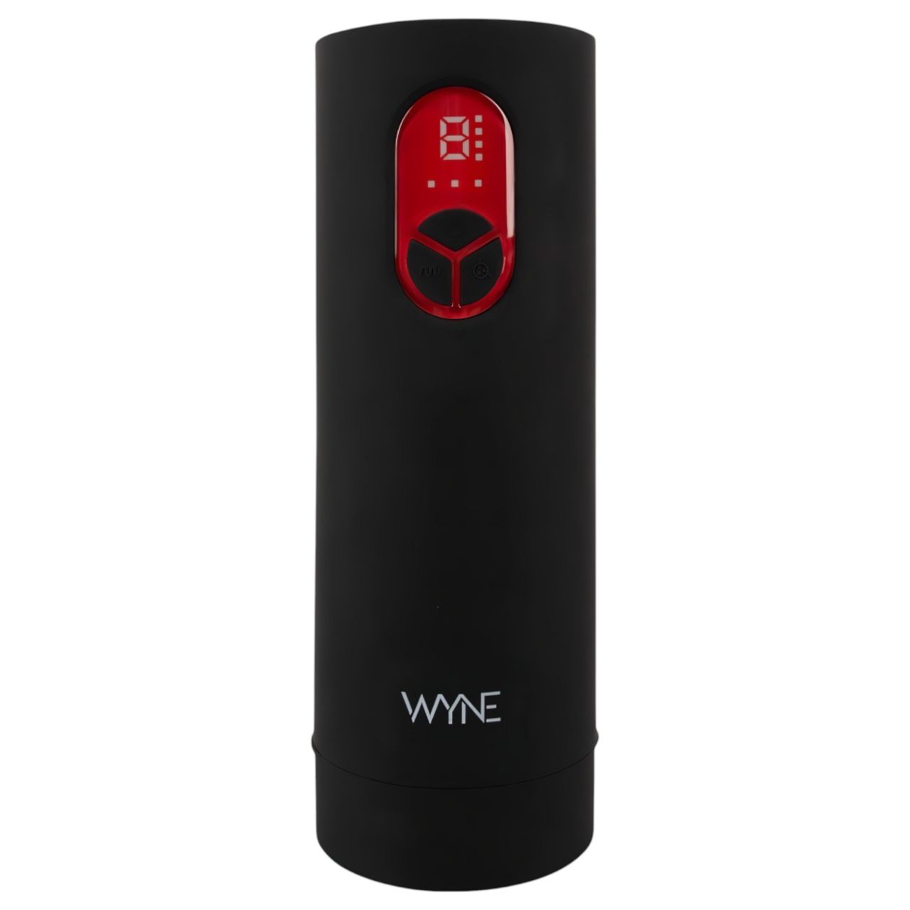 / WYNE 07 - akkus, rezgő-szívó maszturbátor férfiaknak (fekete)