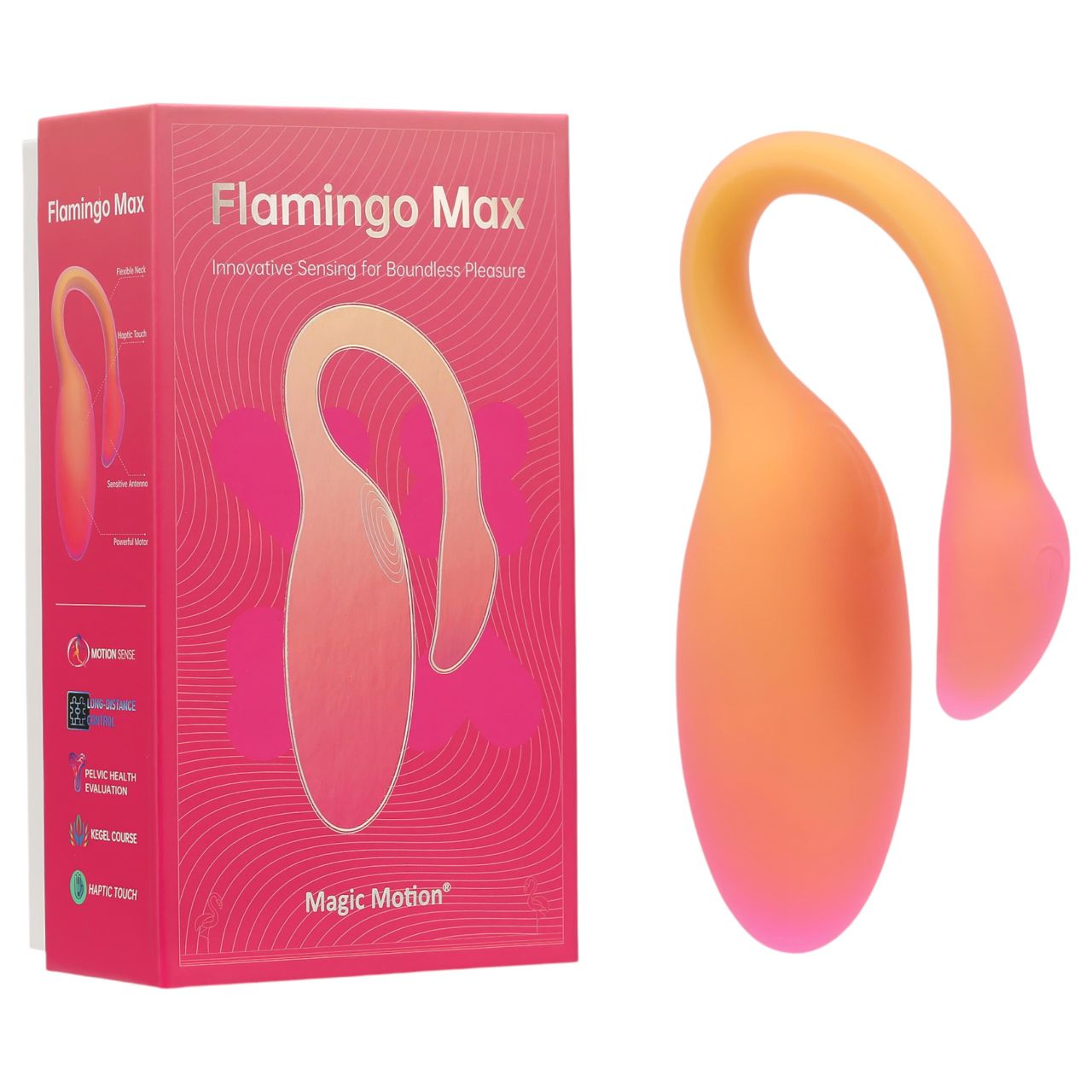 Magic Motion Flamingo Max - hordható App-vezérelt vibrációs tojás (narancs) Magic Motion Flamingo Max - hordható App-vezérelt vibrációs tojás (narancs)