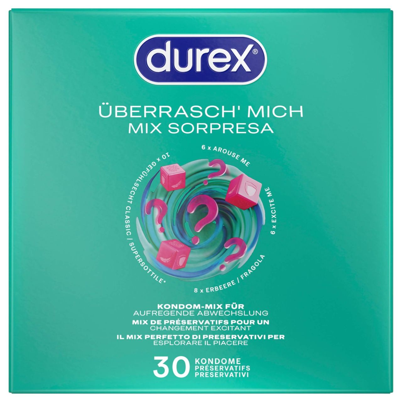 Durex Surprise Me - óvszer csomag (30 db) Durex Surprise Me - óvszer csomag (30 db)
