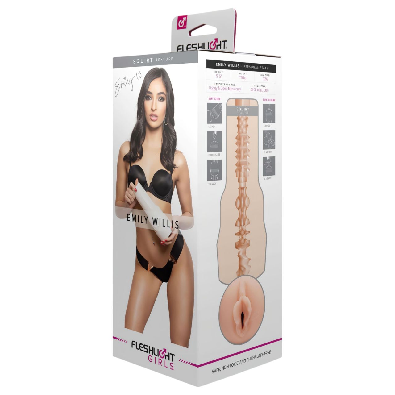 Fleshlight Emily Willis Squirt - élethű műpunci (testszínű) Fleshlight Emily Willis Squirt - élethű műpunci (testszínű)