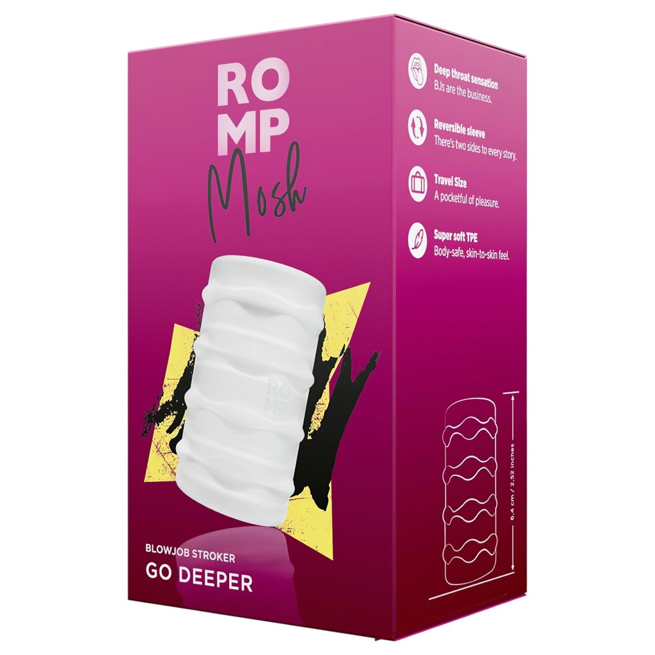 ROMP Mosh - flexibilis utazó maszturbátor (átlátszó) ROMP Mosh - flexibilis utazó maszturbátor (átlátszó)