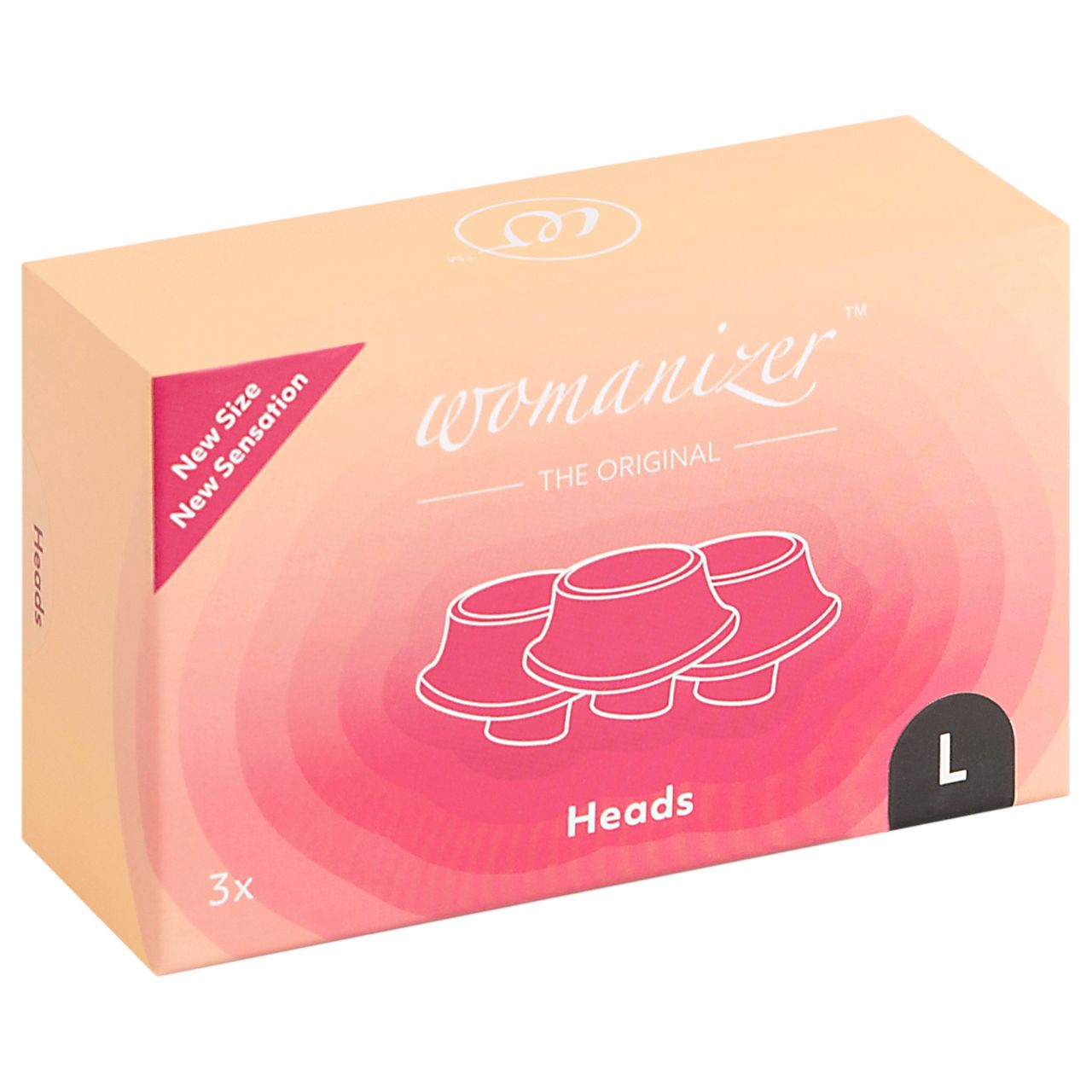 Womanizer L - pótszívóharang szett - fekete (3 db) - nagy Womanizer L - pótszívóharang szett - fekete (3 db) - nagy