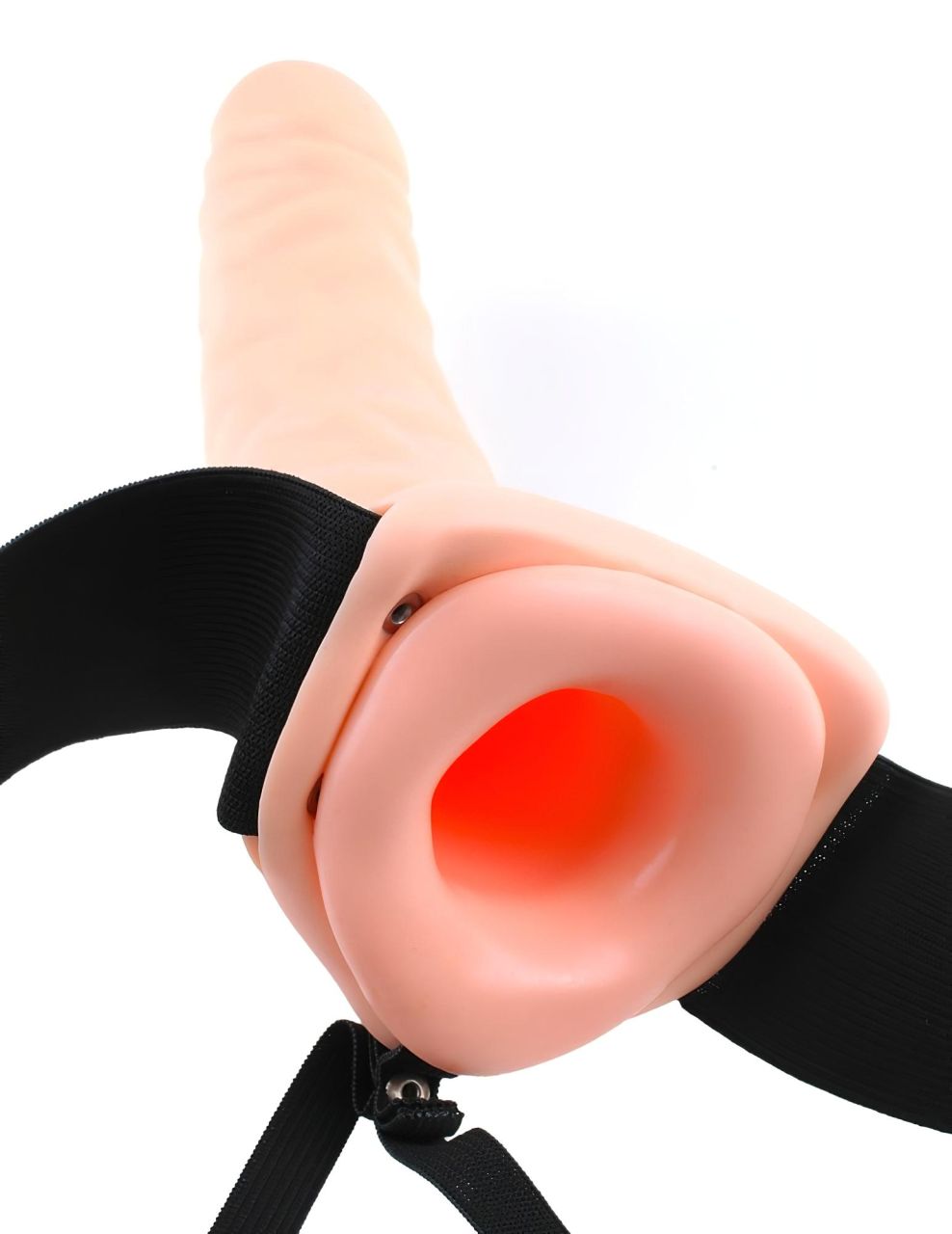 Pipedream - Fetish Strap-On 8 - felcsatolható, üreges vibrátor (testszínű) Pipedream - Fetish Strap-On 8 - felcsatolható, üreges vibrátor (testszínű)